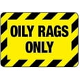 thumbnail image 1 of Oily Rags Only Sign Safety & Compliance Signs/OSHA & ANSI Compliant Safety Signs/Chemical Hazard & Chemical Warning Signs Metal Sign Tin Sign 8x12 Inch, 1 of 5