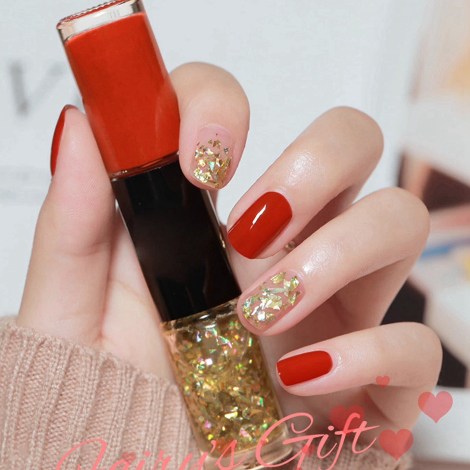 Oily Two Color Nail Polish New Non Baked Quick Drying Durable Non Peelable Nail Polish 12ml