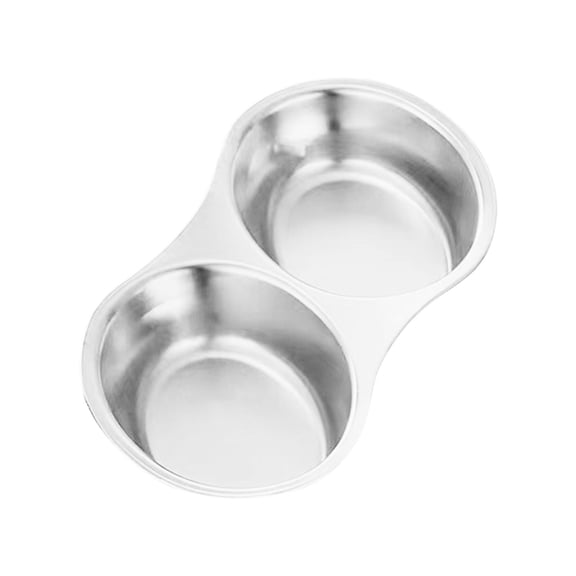 Oimcto 2-Compartment Stainless Steel Divided Dipping Plate,Seasoning Condiment Tray Non-Tarnish for Easy Cleaning,Hygienic Use During Bbqs,Rust-Proof,Dishwasher Safe,Slim Design Saves Table Space