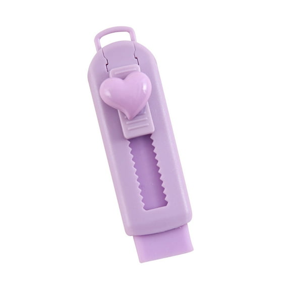 Oimcto Cartoon Retractable Eraser Heart Type - Purple,Cute Eraser That Does Not Leave Marks Retractable Clean and Has Little Push Pull Eraser for Primary s-chool Students Creative Stationery