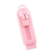 Oimcto Cartoon Retractable Eraser Pink-Bow,Cute Eraser That Does Not Leave Marks Retractable Clean and Has Little Push Pull Eraser for Primary s-chool Students Creative Stationery