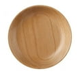 thumbnail image 1 of Oimcto D Whole Beech Wood (13X13X2Cm) Garden Plate Hht-Yd,Wooden Round Plates Fruit Cake Tea Coffee Dessert Dish Food Serving Tray, 1 of 2