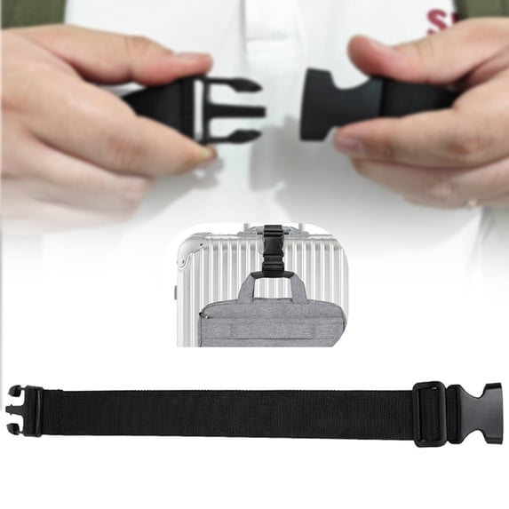 Oimcto Extension Strap 3.2,1 Black Portable Simple Fashionable Belt Extender for Fanny Pack Strap Extension Waist Bag Belts Belt Extender for Fanny Pack Luggage and Waist Packs