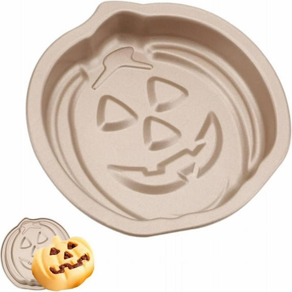 Oimcto Halloween Cupcake Baking Pan Mold,Halloween Pumpkin Shape Cake Pan Pie Cake Tin Non Stick Bakeware for Halloween Cake Fondant Sweets Baking
