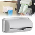 thumbnail image 1 of Oimcto Kitchen Pull-Out Garbage Bag Storage Gray,Plastic Trash Bag Dispenser Roll Holder Pp Plastic Bag Organizer No Punching Wall Mounted Garbage Bag Dispenser for Kitchen Bathroom Laundry Room, 1 of 8