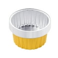 thumbnail image 1 of Oimcto Less than $5 Reusable Round Aluminum Foil Tin Cups 10Pc Gold A,10Pcs Reusable Round Aluminum Foil Tin Cups Aluminum Foil for Air Fryer,Include:10Pc Aluminum Foil Tin Cup, 1 of 4