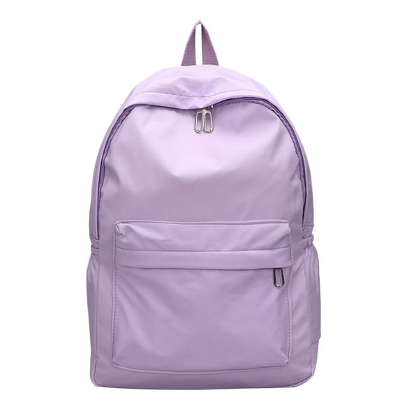 Oimcto Student Backpack Large Capacity Outdoor Backpack 39×28×13Cm Purple,Back To s-chool Supplies Student s-chool bag Large Capacity Outdoor Backpack,Solid Color Lightweight Casual Laptop Travel Bag