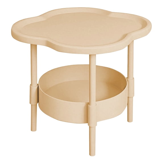 Oimcto Tier Side Table End Table Side Table Small Sofa Coffee Side Tables Bedroom Indoor Outdoor with Removable Tray for Living Room Bedroom Balcony and Easy to Assemble