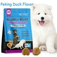 thumbnail image 1 of Oimmal Allergy Relief Chews for Dog - 60 Soft Chews| Dog Itchy Skin Treatment with Omega 3 & Pumpkin, Itching and Licking Treats for Dog, Allergy Supplements, Immune Support - Peking Duck Flavor, 1 of 10