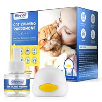 Oimmal Cat Calming Pheromone Diffuser,2 in 1 Plug-in Cat Calming Diffuser Kit for Cat Anxiety Relief, Urine Spraying & Scratching