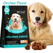 Oimmal Dog Calming Chews ,Anxiety Relief Treats,Helps Maintain Calmness Promotes Relaxation,Chicken Flavor,60 Count