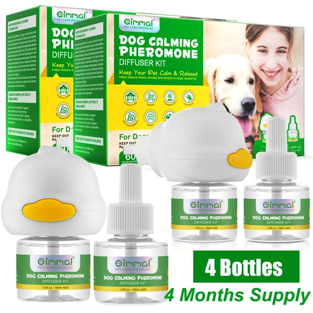 Oimmal Dog Calming Diffuser Kit (with 4 Refills),Plugin Pheromone