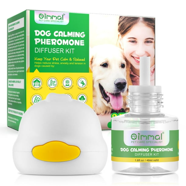 Oimmal Dog Calming Pheromone Diffuser 30 Day Starter Kit 48 mL 2in1 Plug In Diffuser 1.6fl.oz Walmart Business Supplies
