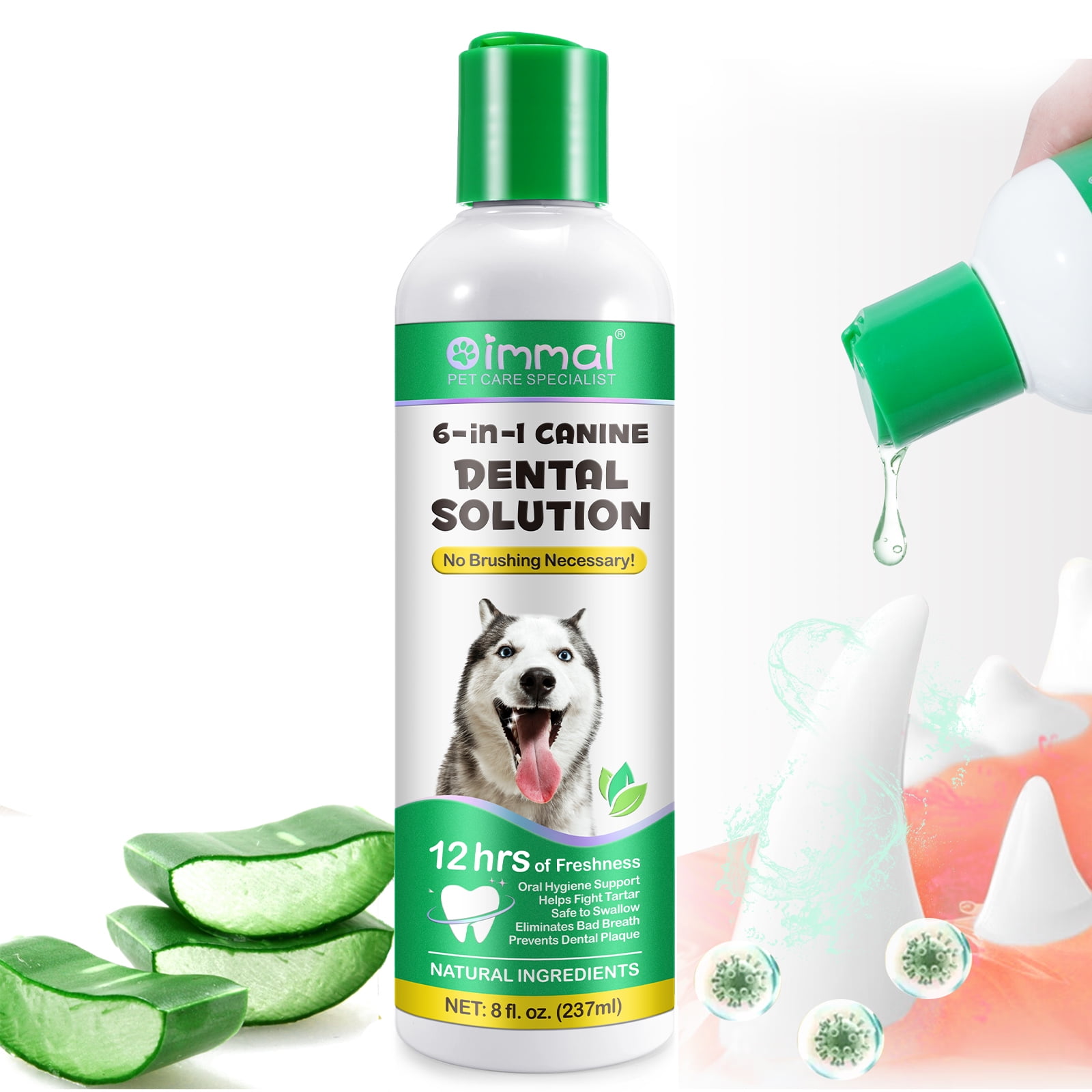 Dental Fresh Advanced Plaque Tartar Water Additive for Dogs 17oz Gum Tooth Cleaner Walmart
