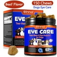 thumbnail image 1 of Oimmal Dog Treats for Eye Health, Tear Stain Support with Cod Liver Oil, Lutein, EPA and DHA - Dog Vision & Immune Support Treats - 150 Chews(Beef Flavor), 1 of 10