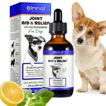 Oimmal Dogs Joint Aid Drops, Chondroitin & Glucosamine Supplement, for Dogs Joint Health, 2 Oz - Bacon Flavor