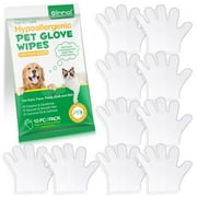 Oimmal Hypoallergenic Pet Glove Wipes,Cleaning & Deodorizing Pet Bathing Wipes for Ears, Face, Paws, Coat and Skin,Pet Wipes Gloves for Dogs & Cats,10pcs