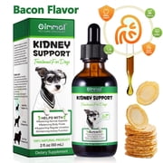 Oimmal Kidney Support for Dogs - Bacon Flavor - Liquid Supplement Supports Healthy Kidney Function in Dogs, Supports Regular Urination for Dogs - Herbal Supplement- 2 oz 60 ml