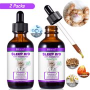 Oimmal Melatonin for Cats | Supports Healthy, Restful Sleep for Your Cat | Cat Stress Relief | Cat Calming | Cat Melatonin | Anxiety Relief for Cats | Cat Sleep Aid | 2 fl oz