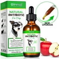 thumbnail image 1 of Oimmal Natural Antibiotic Drops for Dogs, Anti Inflammatory | Bacterial | Viral | Fungal, Allergy Relief for All Breeds & Sizes - 2 fl.oz (Bacon Flavor), 1 of 12