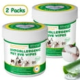 thumbnail image 1 of Oimmal Pet Eye Wipes for Tear Stains, Hypoallergenic Eyes Wipes for Dogs & Cats - Coconut Oil & Aloe Vera Pet Cleaning Wipes for Eyes, Wrinkle, Face - 150pcs*2 Pack, 1 of 10