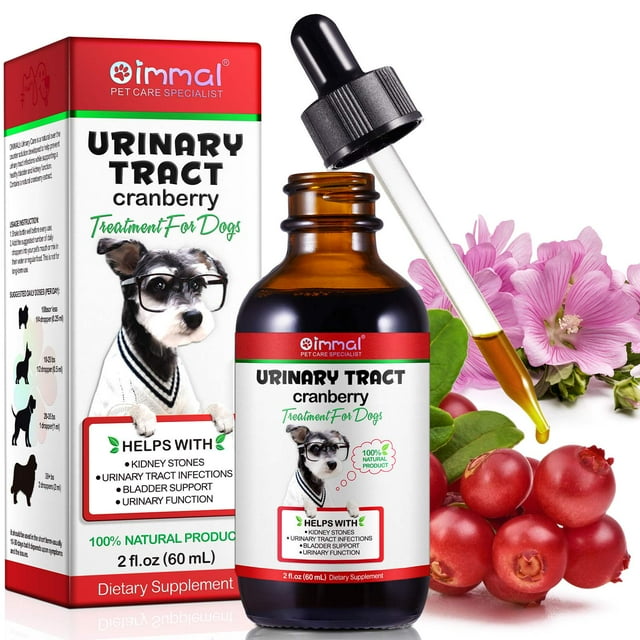 Oimmal Urinary Tract Infection Drops for Dog Natural Cranberry