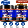thumbnail image 1 of Oimmal Vision Supplement for Dogs, Tear Stain Support with Omega-3 Fatty Acids, Lutein, Bilberry Extract - Dog Vision & Immune Support Supplement - Beef Flavor 300 Chews, 1 of 10