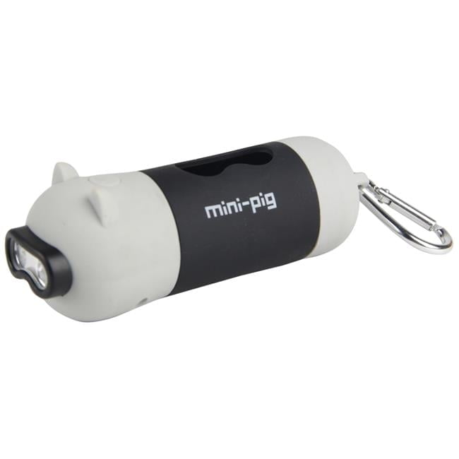 Oink LED Flashlight & Waste Bag Dispenser, Gray - One Size