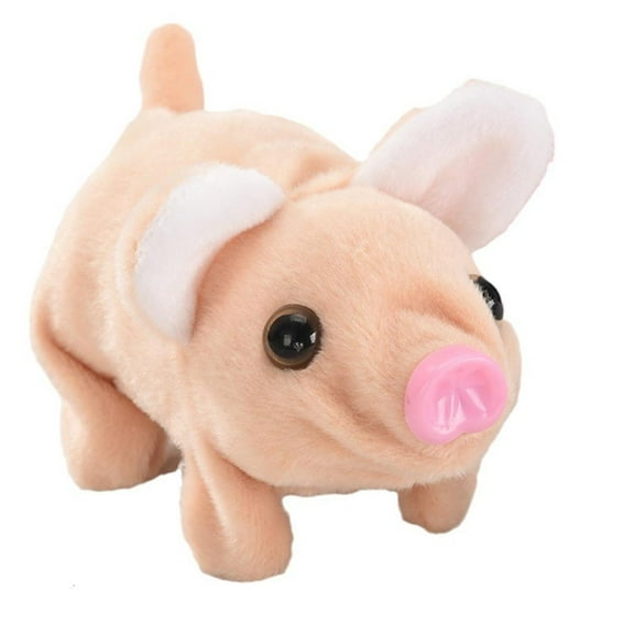 Oinking Plush Pig Toy Cute Stuffed Animal Musical Electric Walking Toy Christmas Gift for Toddlers Boys Girls