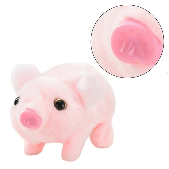 Oinking Plush Pig Toy Cute Stuffed Animal Musical Electric Walking Toy Christmas Gift for Toddlers Boys Girls
