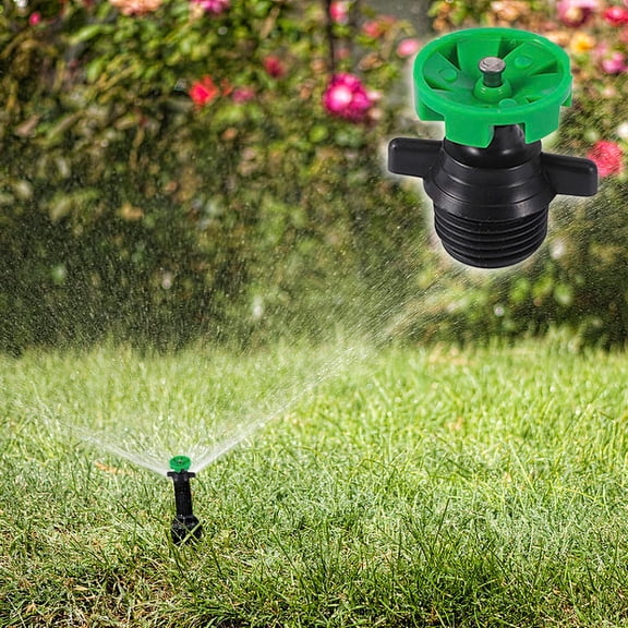 Oioii 1/2Inch Automatic Rotating Sprinkler - Adjustable Irrigation Sprinkler Heads for Lawn Garden, 360 Degree Micro Irrigation Sprayer, Easy Replacement Watering Nozzle Spray Heads 10PCS, Green