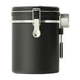 thumbnail image 1 of Oioii 1.8L Airtight Stainless Steel Coffee Canister, Food Storage Container with Date Dial, for Coffee Beans, Grounds, Tea, Flour, Cereal and Sugar.,Black, 1 of 7
