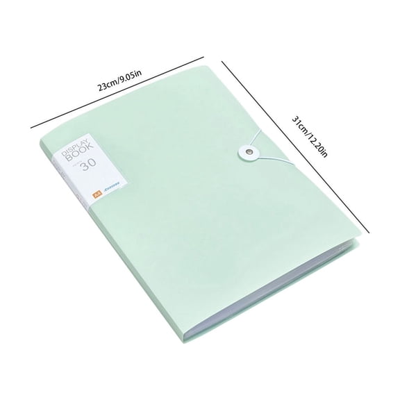 Oioii 12.2x9.05in A4 Document Folder with Insert Pages, Expandable Accordion File Organizer, Ideal for Office and Use in Storing Contracts, Test Papers and Important Documents,Green