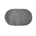 thumbnail image 1 of Oioii 15.7x31.5in Oval Shaggy Bedroom Rug, Soft Plush Bath Carpet Living Room Runner Mat, Water Absorbent Non-Slip Thick Washable Floor Rug,Gray, 1 of 8