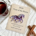 thumbnail image 1 of Oioii 2026 Pocket Embrace Horse Decorative Item, 2D Planar Exquisite Horse Ornament,Portable Mini Decor, for Daily Carrying Bag Decoration Holiday Gifting Personal Collection Ornament,Purple, 1 of 6