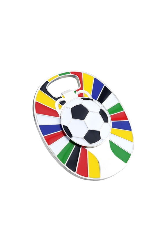 2026 Rotating Soccer Ball Trophy Bottle Opener Keychain, Football Trophy Shape Key Ring, World Cup Football Fan Key Accessory, Perfect for Men Sports Fan Key Decor & Gifting,Silver