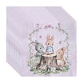 thumbnail image 1 of Oioii 20PCS Rabbit-Themed Colorful Paper Napkins, Disposable Festive Table Napkins, Cute Bunny Print Napkins, for Birthday Parties Easter Celebrations Easter Table Decoration,Pink, 1 of 6