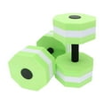 thumbnail image 1 of Oioii 2pcs Water Aerobics Dumbbells EVA Aquatic Barbell, Lightweight Floating Fitness Aqua Pool Exercise Equipment for Water Yoga Swimming Training Workout,Green, 1 of 5