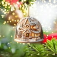 thumbnail image 1 of Oioii 3.15in Christmas Snow House Acrylic Pendant, Festive Winter Scene Ornament for Holiday Displays, H, 1 of 6