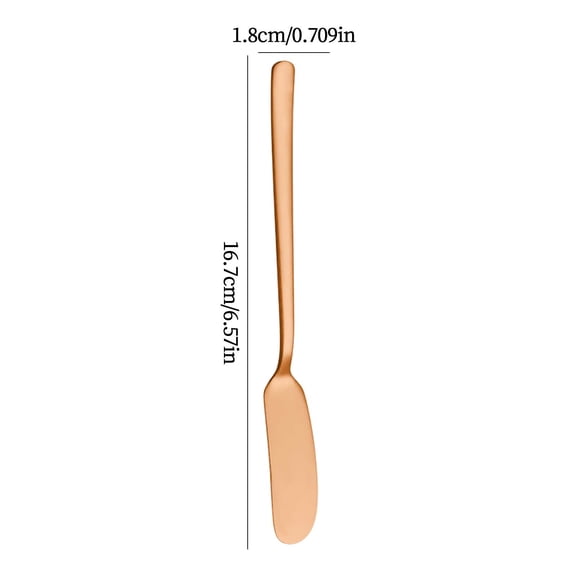 Oioii 304 Stainless Steel Western Kitchen Knife, Metal Cream Decorating Spatula, Professional Baking Tool for Cake, Pastry, Butter Cream Smoothing and Decorating,Rose Gold