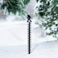 thumbnail image 1 of Oioii 36in Outdoor Iron Art Snow & Rain Gauge with Large Easy-Read Scale,Yard Ruler for Snow Depth & Rainfall, Garden Decor for Winter & Year-Round Use, B, 1 of 4
