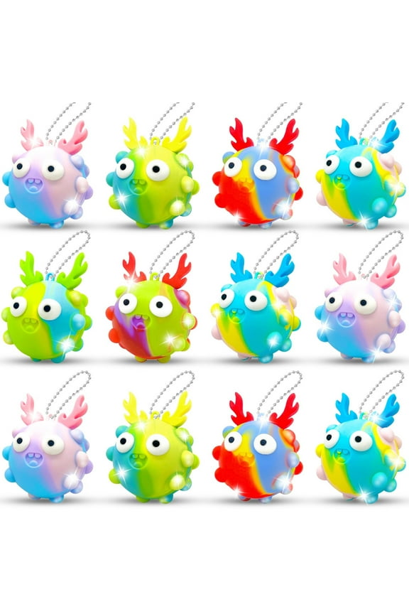 3D Silicone Stress Relief Ball Keychain Squeezing Mouse Style Fidget Toy Portable Anti-anxiety Venting Ball Keychain for Daily Carry Bag Decoration Leisure Play Gift,As Shown