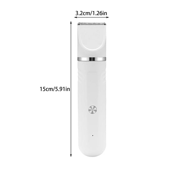 Oioii 4-in-1 rechargeable pet shaver for cats, multi-functional hair clipper for body and foot hair trimming, 1.5ml professional grooming tool for easy and safe pet hair care,White