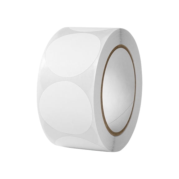 Oioii 500 Pcs 1 Inch Colored Dots Markings Stickers, Round Colorful Adhesive Dot Stickers, Multi-use For DIY Craft Decoration Labeling And Daily Marking,White