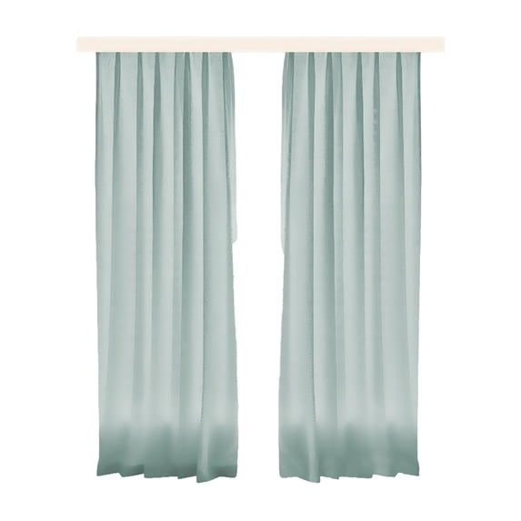 Oioii 59.06x106.3in Linen Style Window Drapery 2PCS, Exquisite Linen Texture Curtain Decor, Light Filtering Window Curtain, For Home Living Room Bedroom Window Decoration,Mint Green