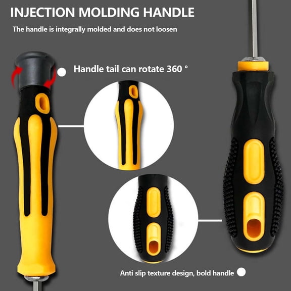 Oioii 6-in-1 & 12-in-1 YU-shaped Multi-Function Screwdriver Set, Household Disassembly Repair Tool, Precision Magnetic Screwdriver For Home DIY Maintenance,As Shown