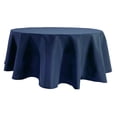 thumbnail image 1 of Oioii 60 Inches Round Tablecloths, Polyester Fiber Table Cover for Home, Pubs and Restaurants, Soft and Durable, 9 Colors Available for Choice.,Navy, 1 of 6