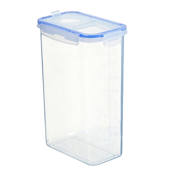 Oioii Airtight Food Storage Containers with Lids, Canisters for the Kitchen, Plastic Pantry Organizers and Storage for Cereal, Flour, Sugar,Kitchen Storage Containers, Household Supplies, L