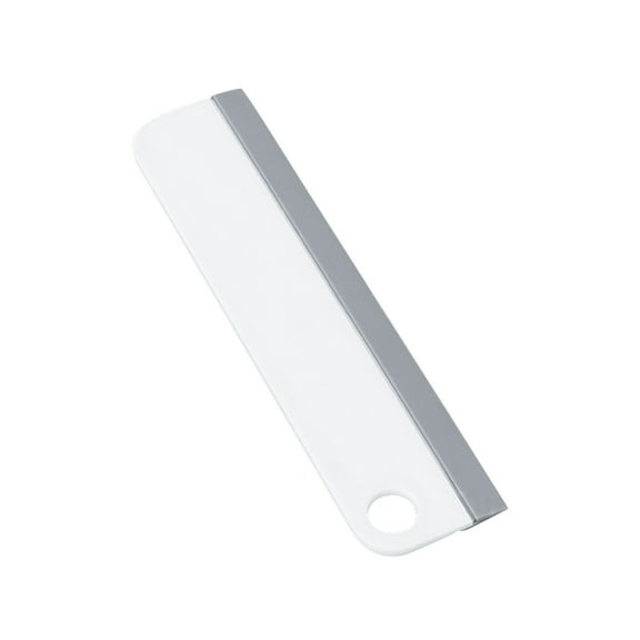 Oioii All-Purpose Mini Soft Rubber Window Squeegee Window Scrubber Scraper Glass Cleaning Squeegee Tool for Glass,Shower Door,Mirrors,Bathroom,Kitchen Countertops,Car Windshield,White