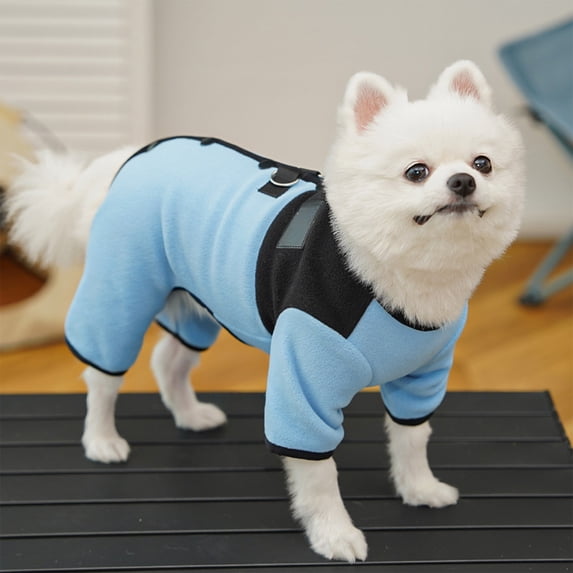 Oioii Autumn & Winter Pet Warm Clothes - Polar Fleece Four-Legged Outfit for Dogs & Cats, Traction Ring Design, Soft Comfortable Pet Apparel for Cold Weather Daily Walks, XXL